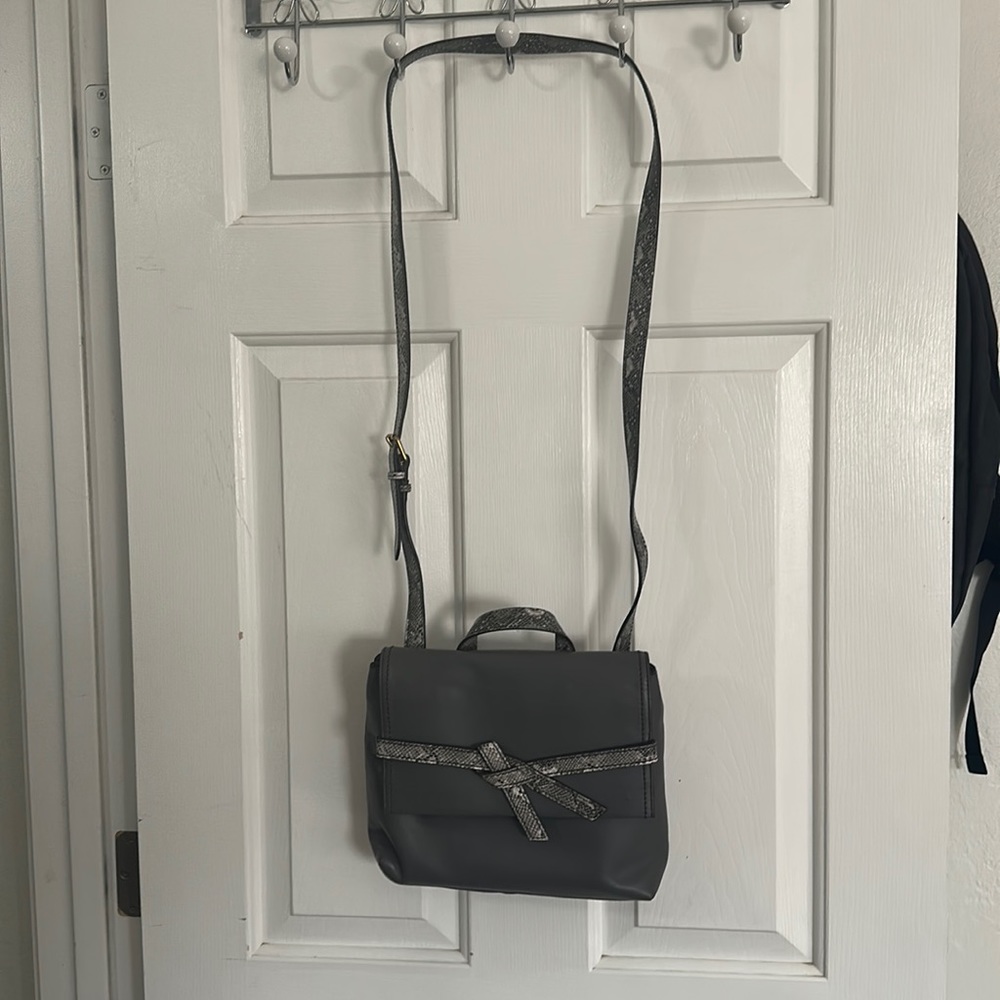Grey fossil crossbody